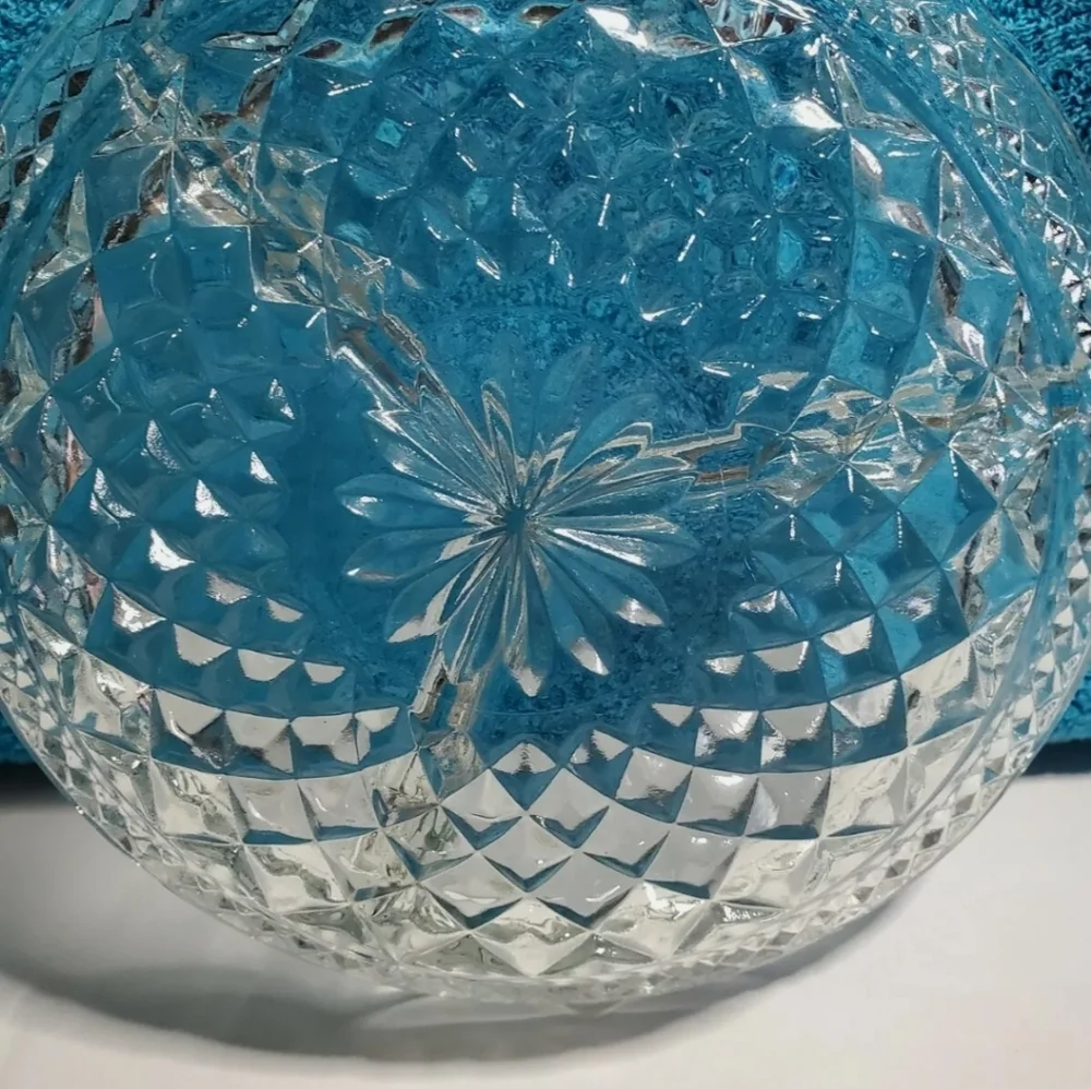 Vintage Relish Dish Anchor Hocking Wexford Clear 3-Part Heavy Pressed Glass - Picture 3 of 6